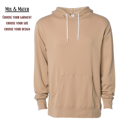 Mix and Match: Unisex Lightweight Hooded Sweatshirt