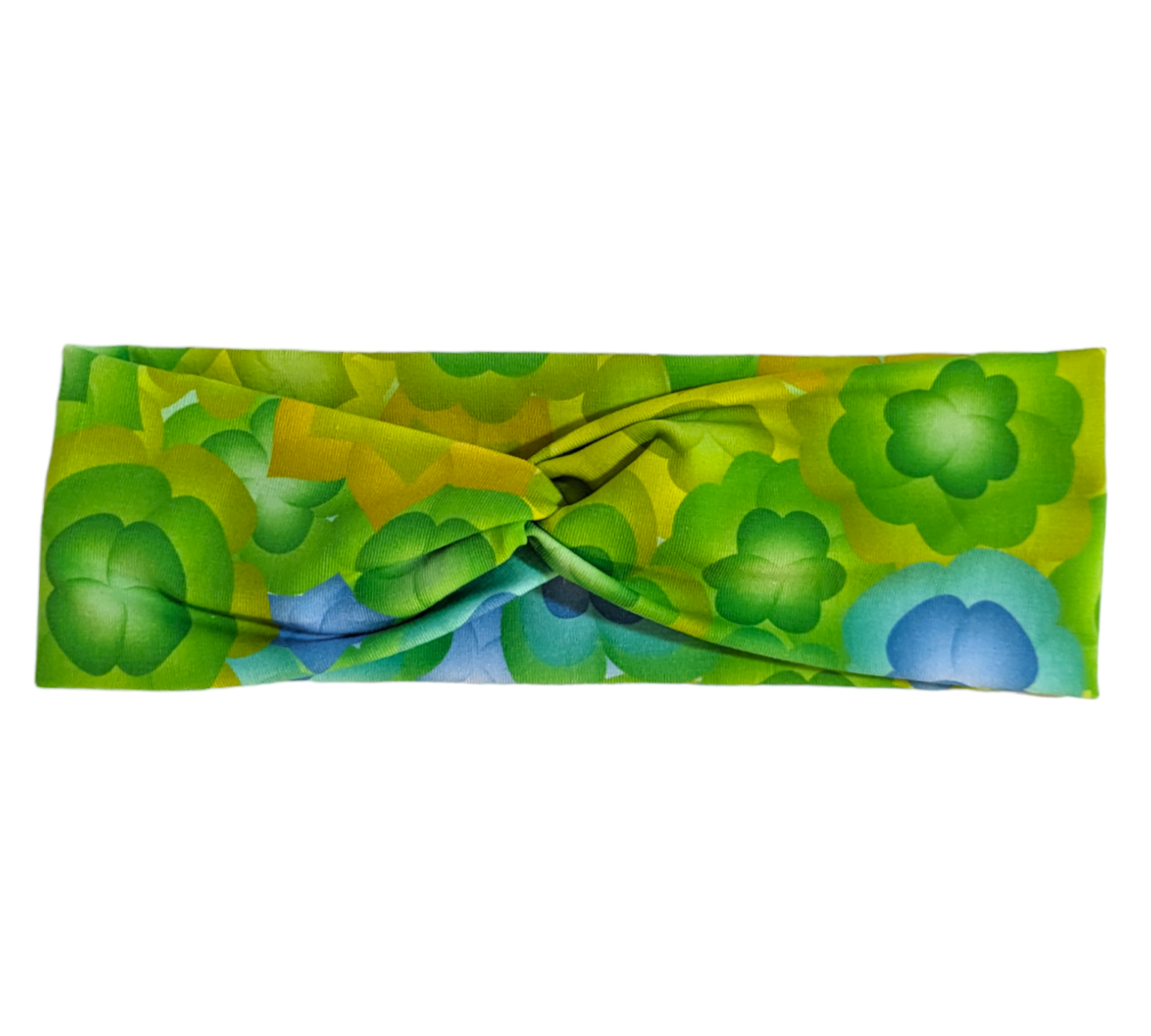 Bright green geometric headband