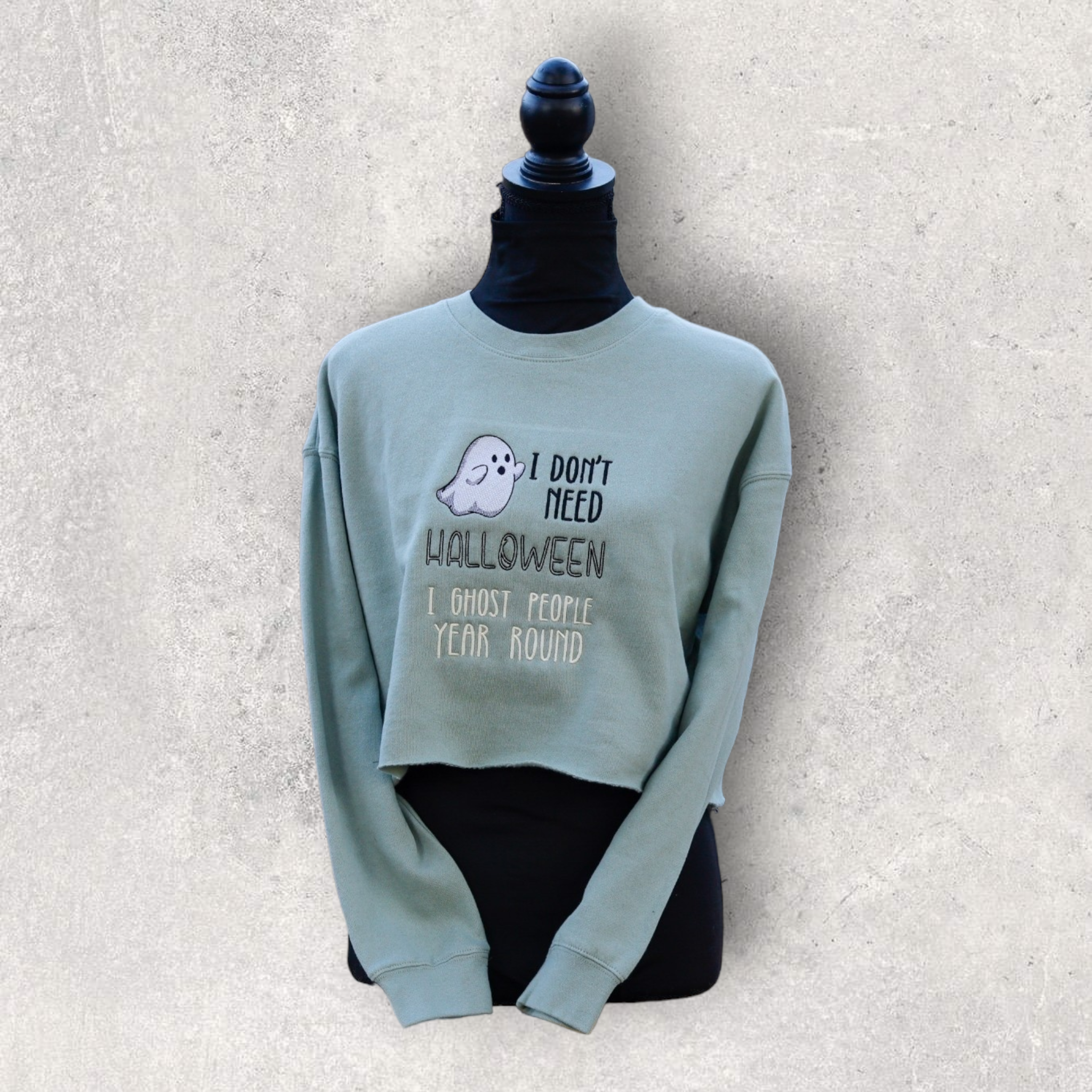 Don't need Halloween Crop sweatshirt