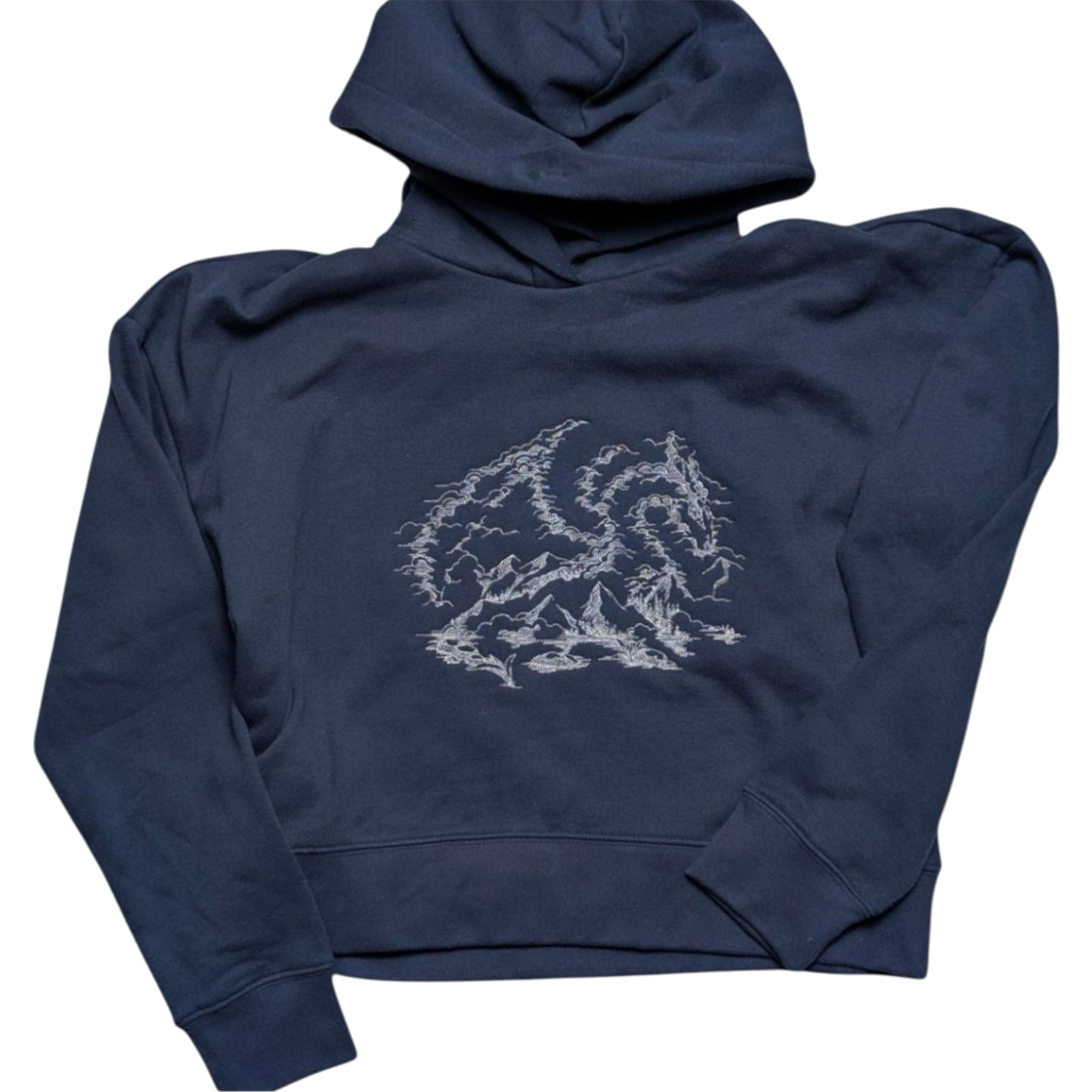 Hidden Dragon Mountain Crop Hoodie