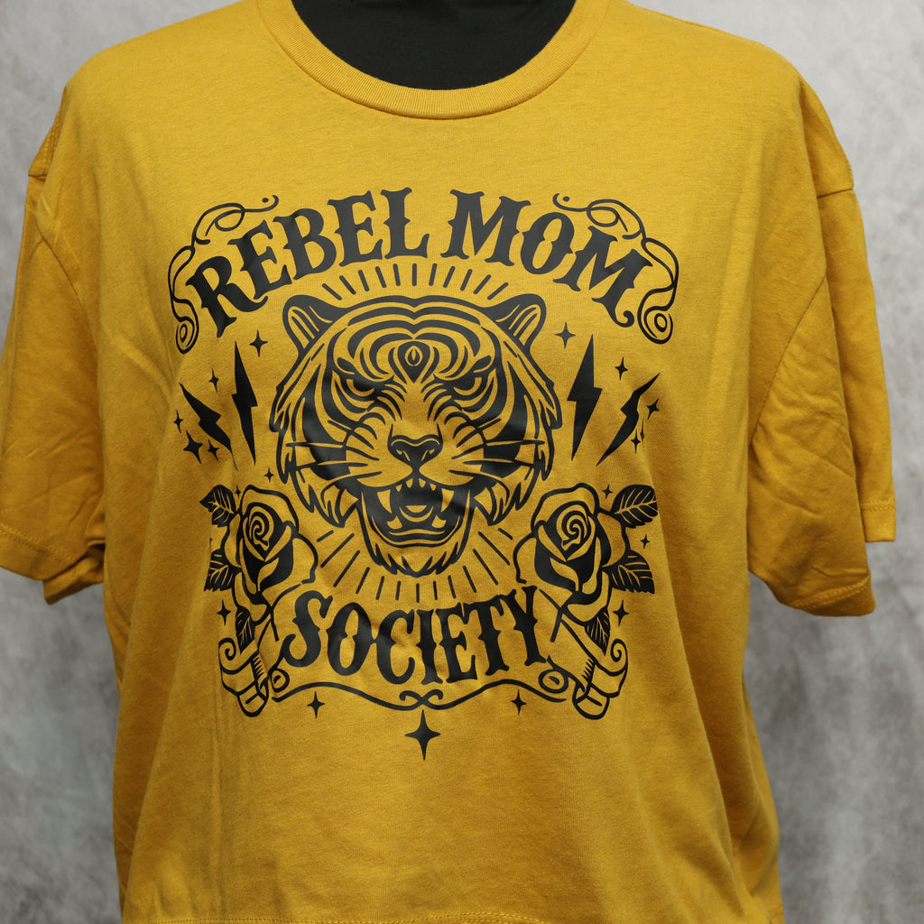 Rebel Mom society crop top