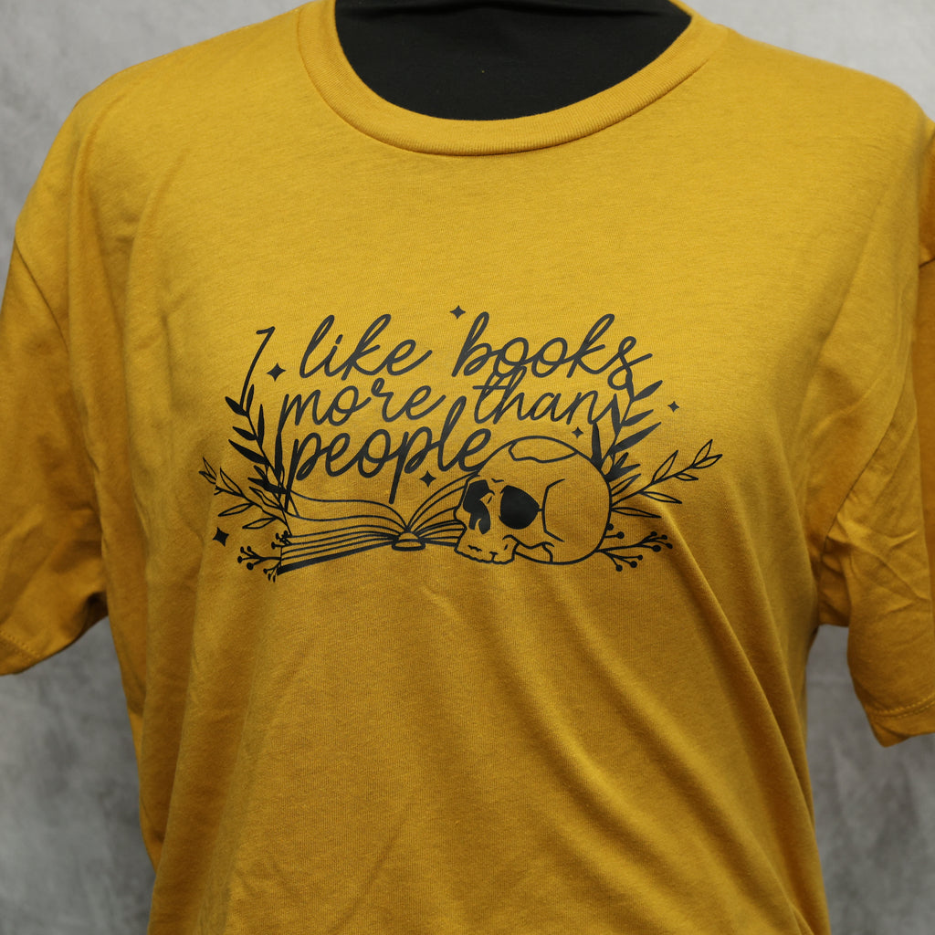 I like books more than people crop top