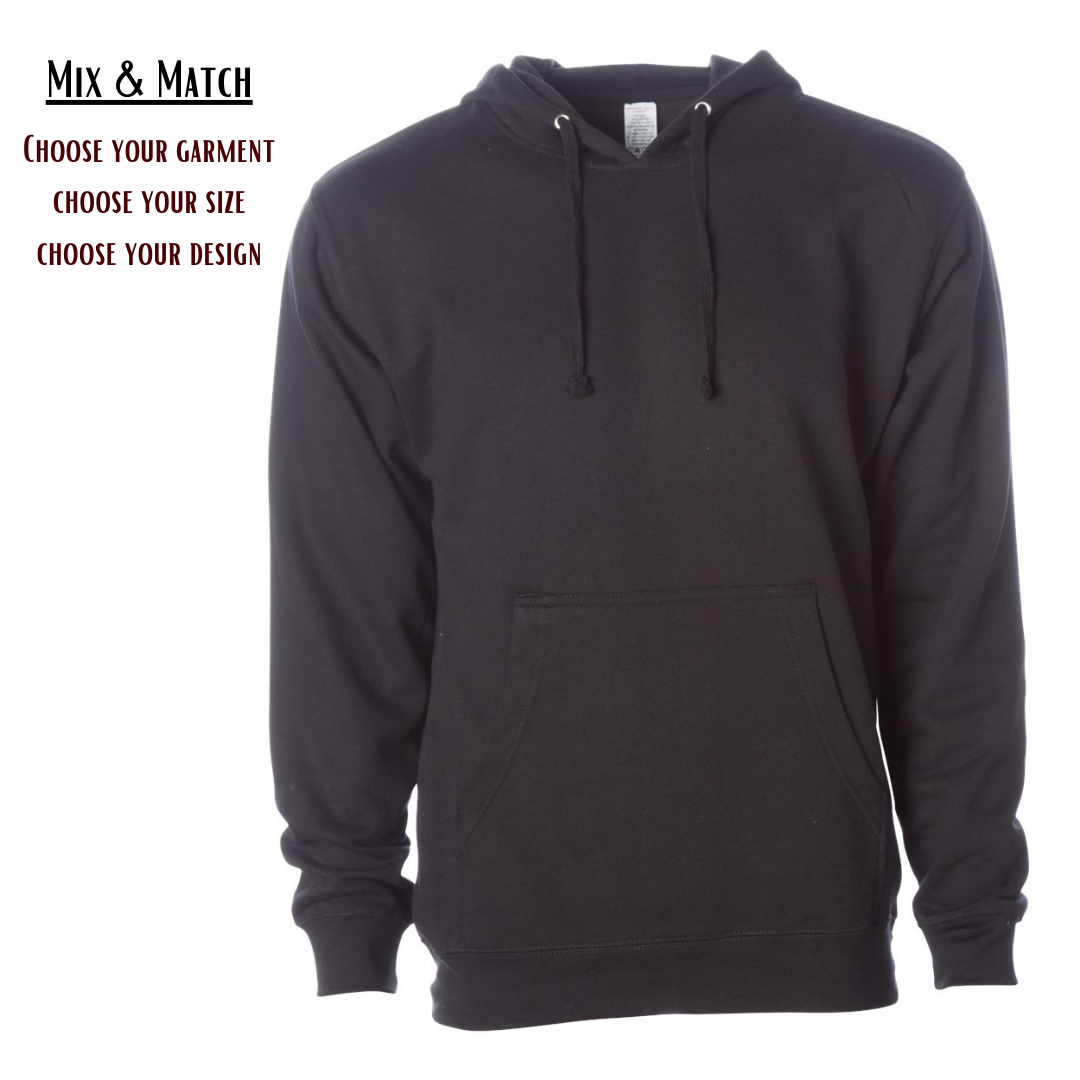 Mix and Match: Midweight Hooded Sweatshirt