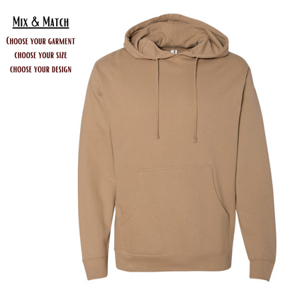 Mix and Match: Midweight Hooded Sweatshirt