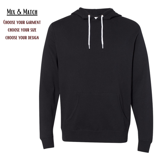 Mix and Match: Unisex Lightweight Hooded Sweatshirt